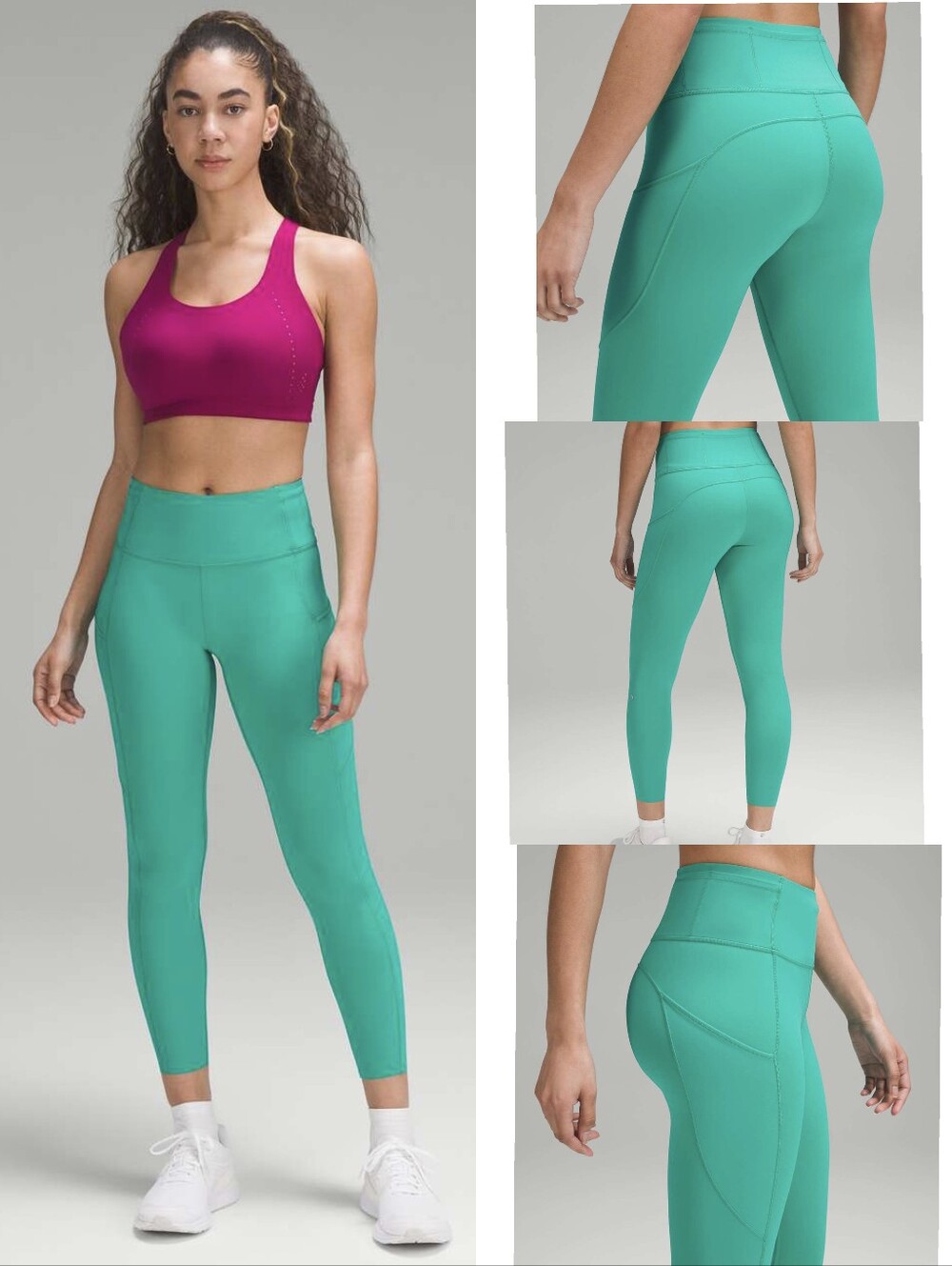 Lululemon Fast and Free High-Rise Leggings Maldives Green NWOT Size 0